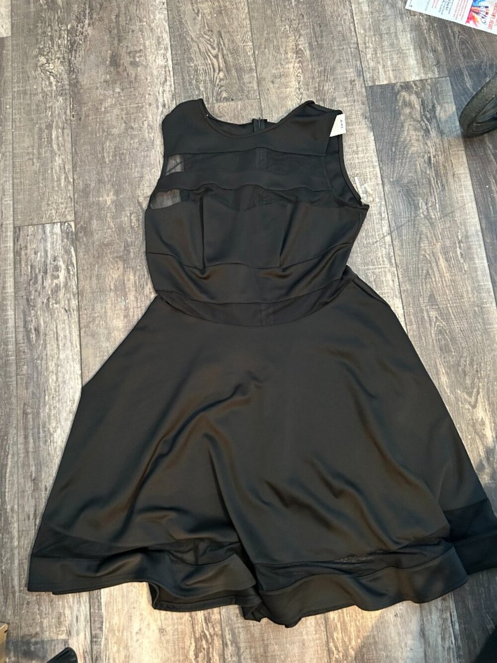 Ashley Stewart Black Sexy Sleeveless dress  Size 14  NWT